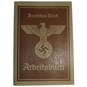 3rd Reich werkgelegenheidsrecordboek - printery werknemer. Espenlaub militaria